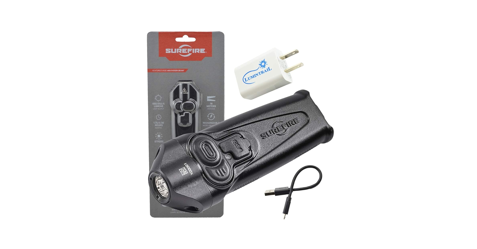 SureFire Stiletto Rechargeable Pocket Flashlight 650 Lumen